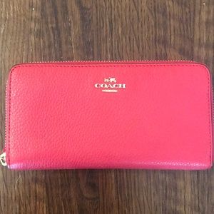 Red Coach Wallet